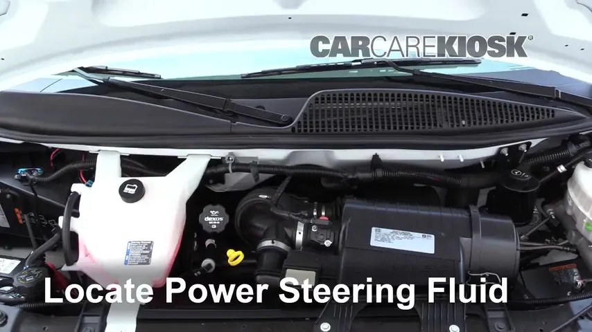 2017 GMC Savana 2500 4.8L V8 FlexFuel Extended Cargo Van Power Steering Fluid Check Fluid Level